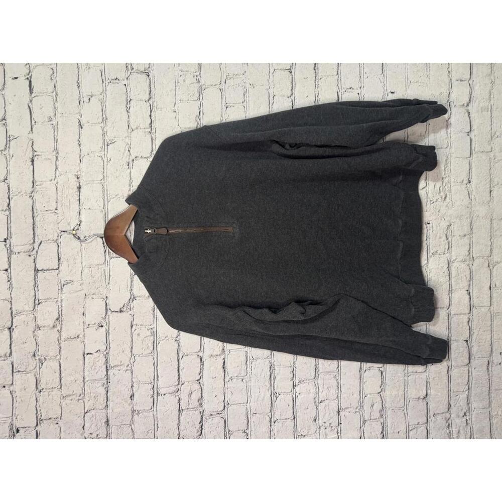 Cremieux Men's‎ Half Zip Sweater Charcoal Gray XL